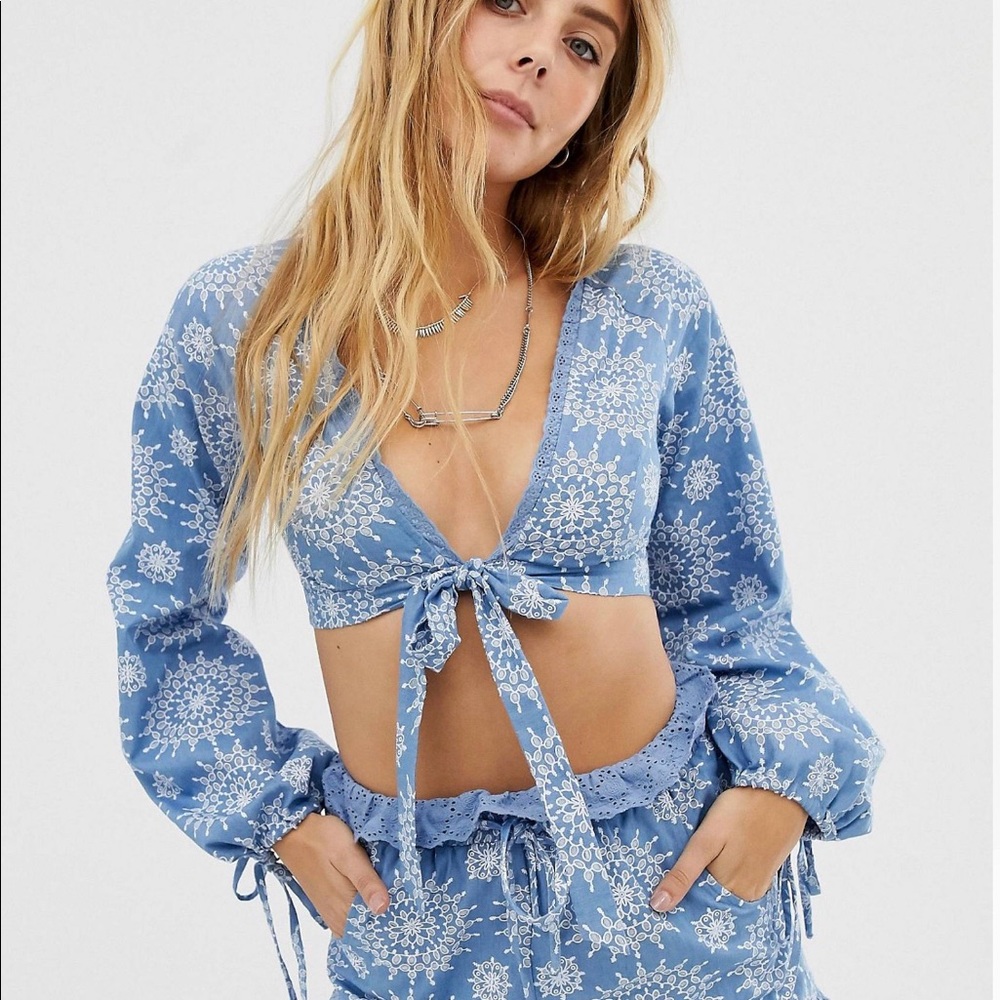 ASOS Two Piece Set. Balloon sleeves.NWOT.